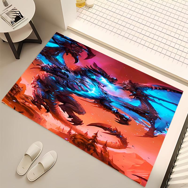 1pc World of Warcraft characters1 Print Area Rug - Soft, Washable Non-Slip Indoor Mat, Living Room, Home Office Decorative Rug,Office Decorative