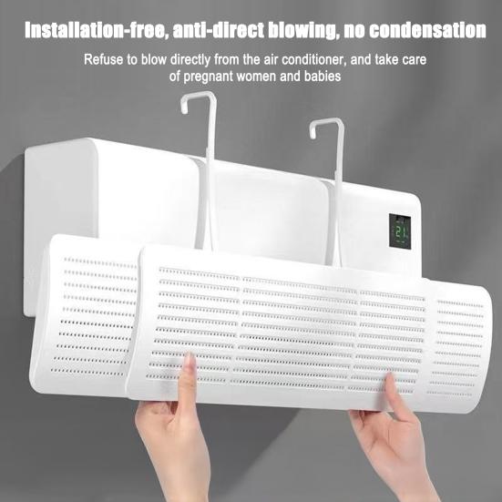 Выдвижной дефлектор для кондиционера воздуха Регулируемый дефлектор для ветрового стекла с защитой от прямого обдува Универсальный подвесной дефлектор для кондиционера воздуха