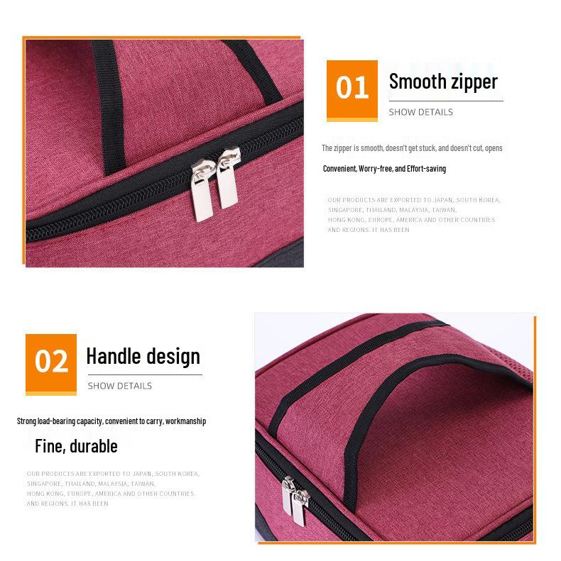 Портативная USB электрическая сумка для ланча с подогревом - Изолированная и с контролем температуры для сохранения горячего и холодного