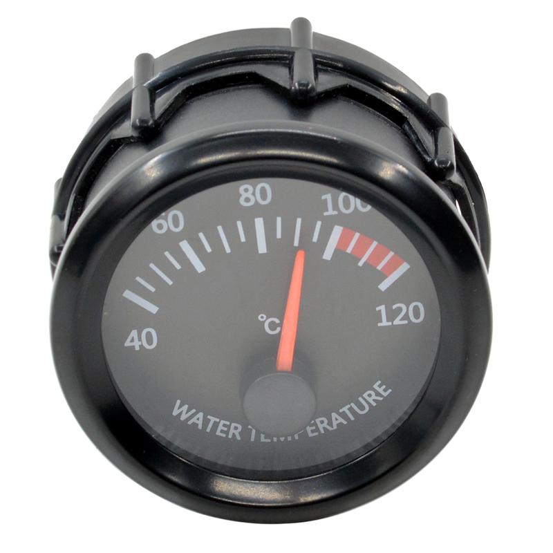 Dragon 2" 52mm Stepper Motor Auto White LED Light Car Water Temp Gauge Temperature 40-120 Celsius Meter