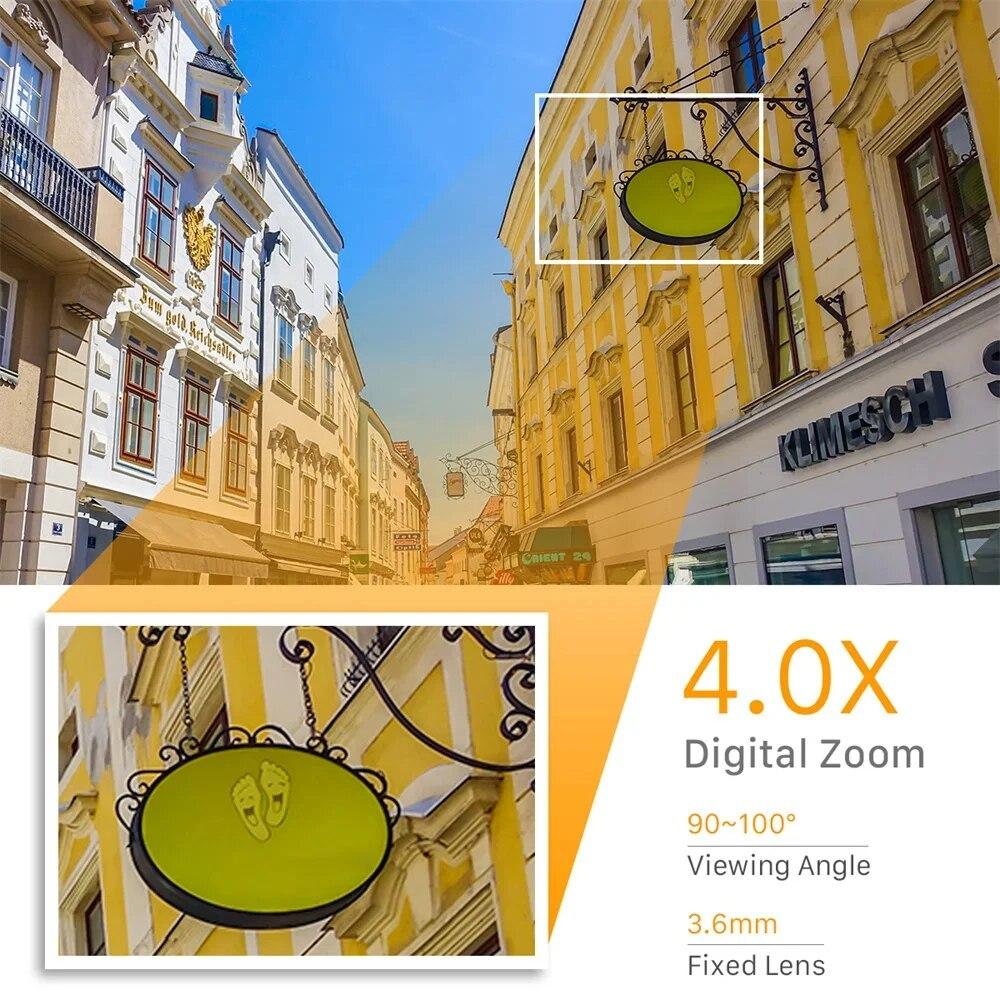 Smart 10X Zoom Wifi PTZ Camera Outdoor Home Security Video Surveillance 5MP Wireless IP Cameras AI Automatic Human Tracking