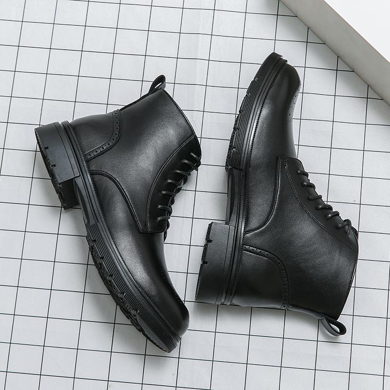 XiAnZen Vintage Brock Boots for Men Boots Casual boots For Men Натуральная кожа Модные мужские ботинки Противоскользящие ботинки man zapatos