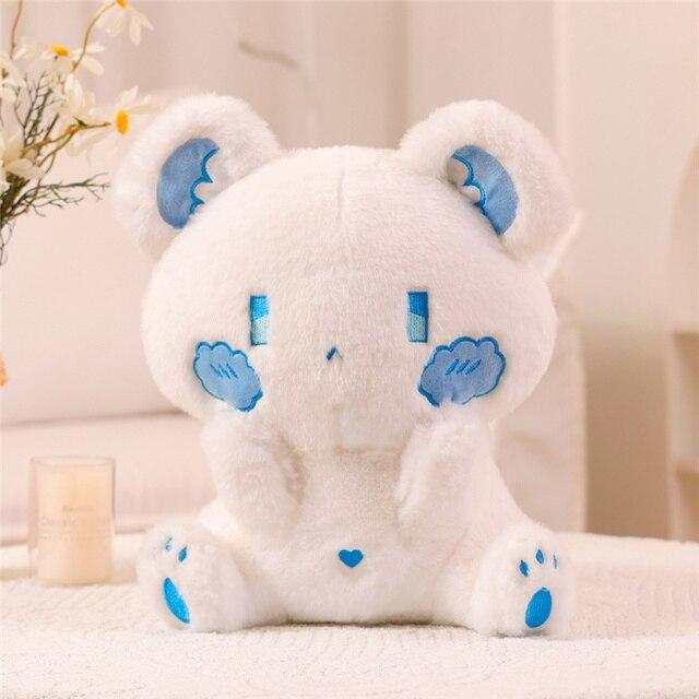 Kawaii Bears Plush Toy Lovely Sitting Animal Bear Plush Pillow Stuffed for Creative Birthday Gift Dolls for Children Girls
