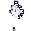 Nordic Style Wrought Iron Wall Mounted Clock Hanging Wall Clock Living Room Bar