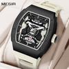 Men's Automatic Mechanical Watch Waterproof Hollow Out Silicone Strap Sports Wristwatch Clock Reloj Hombre 8604