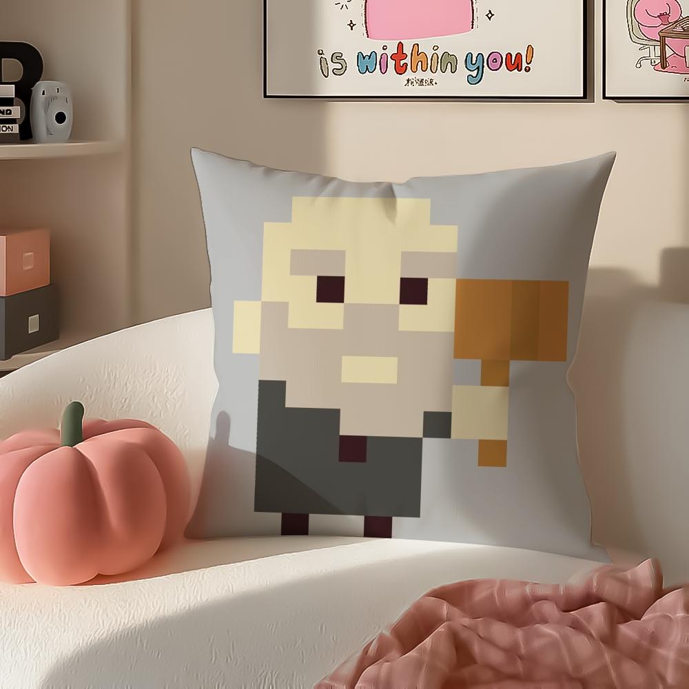 1pc AAce Attorney Cushion Cover Pillowcase Short Plush Invisible zipper Room Sofa Cushion Cover