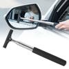 Car Telescopic Rearview Mirror Squeegee Portable Rainy Glass Window Handheld Wiper Car Side Mirror Cleaning Tool