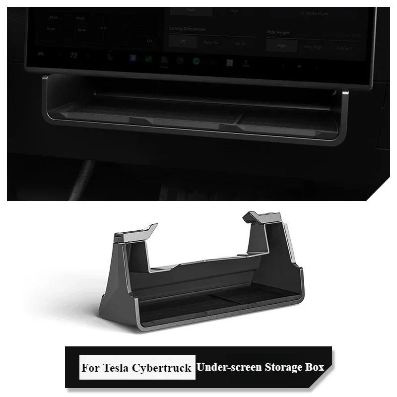 For Tesla Cybertruck 2025 2026 Car Storage Box Hidden Storage Organizer Case Tray Under The Central Control Screen Accessories