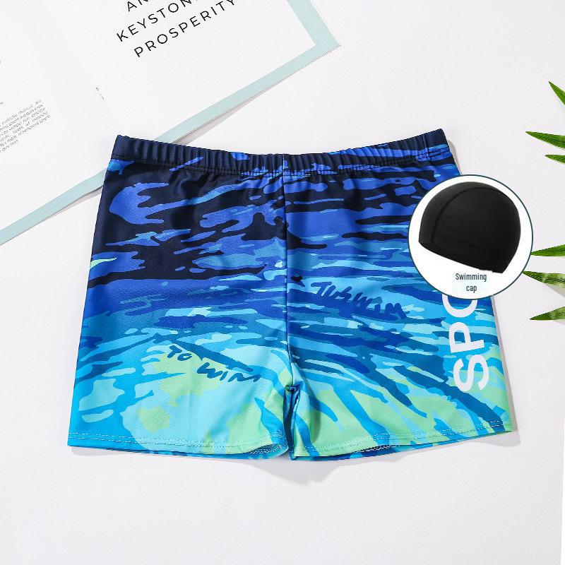Men's Quick-Dry Loose Swim Trunks - Anti-Embarrassment Boxer Swimsuit for Beach