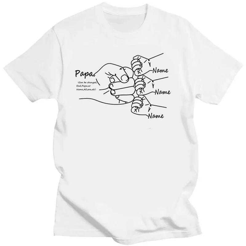 Gift Hand Drawn Daddy Child Fist Bump Unisex Unisex Funny Cute Tshirt Dad Personalized Graphic T Shirts Fathers Day Custom Tshirts