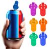 6Pcs Colorful Can Opener Manual Beer Bottle Opener Rust-Proof Reusable Quick Can Opening Tools for Soda Drink Beverage