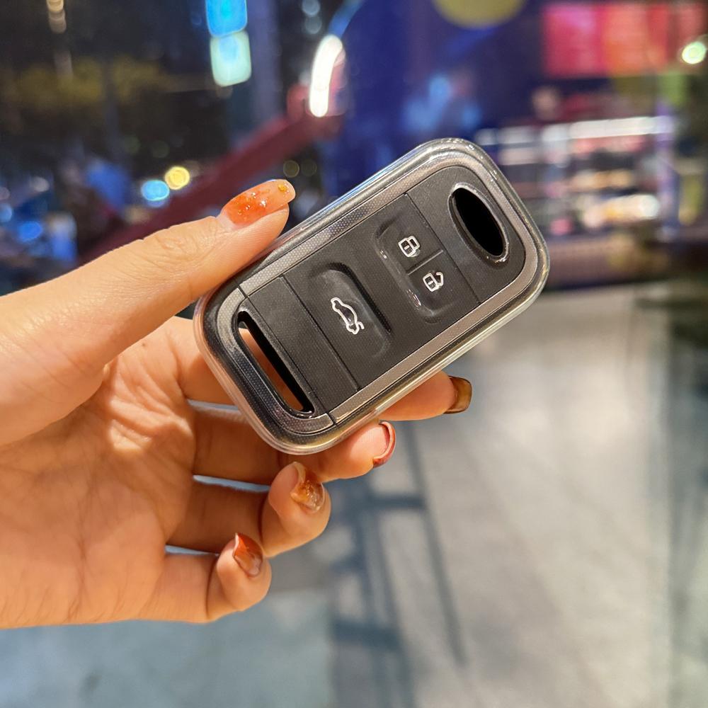 3 Buttons TPU Car Smart Key Case Cover Shell for Chery Tiggo 3 4 Tiggo 7 8 Arrizo 5 2020 2021 Accessories