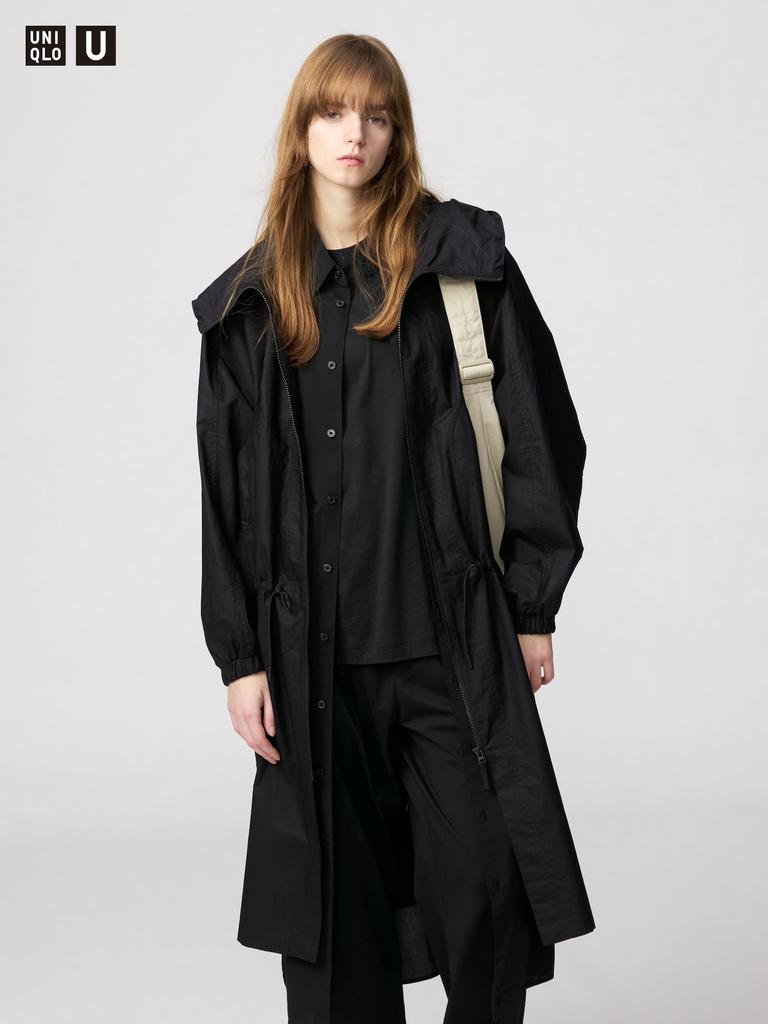 Uniqlo Пальто с капюшоном из хлопка