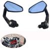7/8'' 22mm Motorcycle Bar End Side Rear View Mirror Cruiser Chopper ATV Motorbike Rearview Mirrors For Bmw Benelli Honda