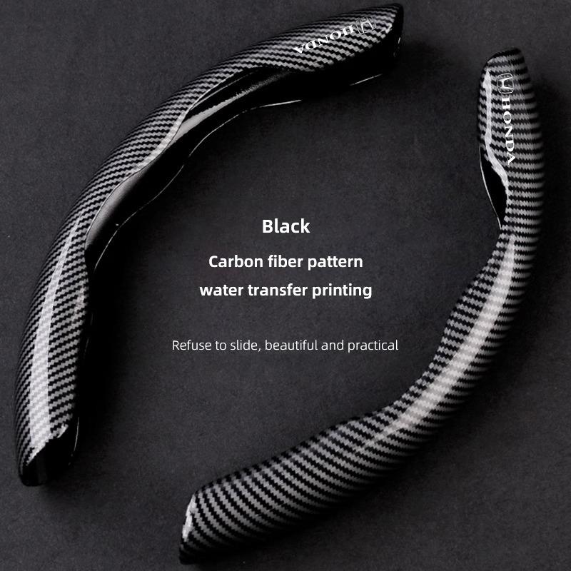 Car Steering Wheel Cover Carbon Fiber Sports Styling Accessories For Honda N-BOX N-ONE Fit Jazz Civic City Accord Vezel HRV CRV EC5