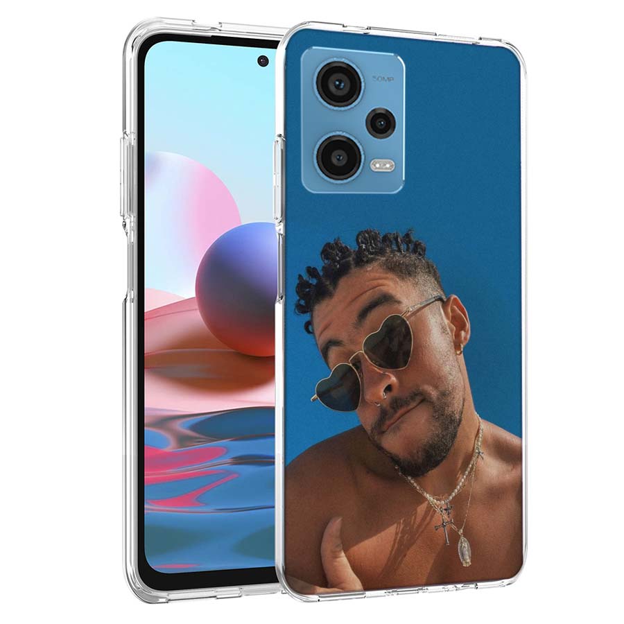 B-Bad B-Bunny Phone Case For Redmi Note 13 12 14 15 Pro Plus 13R 11 11T 11E 11S 10 Pro 10S 9 9S Cover Cell Clear TPU Capa Cases