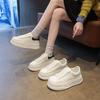 Platform White Shoes Women's 2025 Autumn New Popular Versatile Small Height Increase Bread Shoes Casual Sports Board Shoes