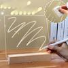 Acrylic LED Message Board: Erasable, Minimalist Desktop Handwriting Display