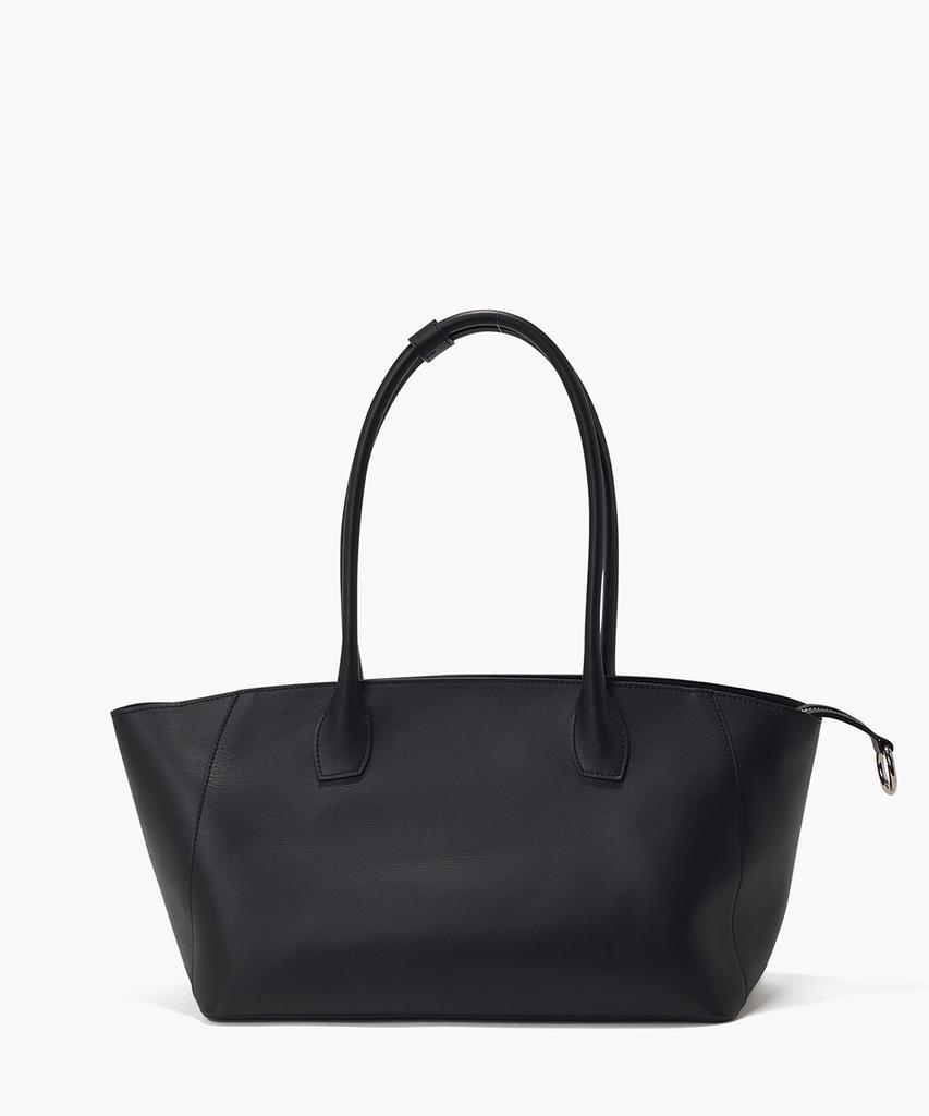 Flor Mag Leather Tote Bag Black