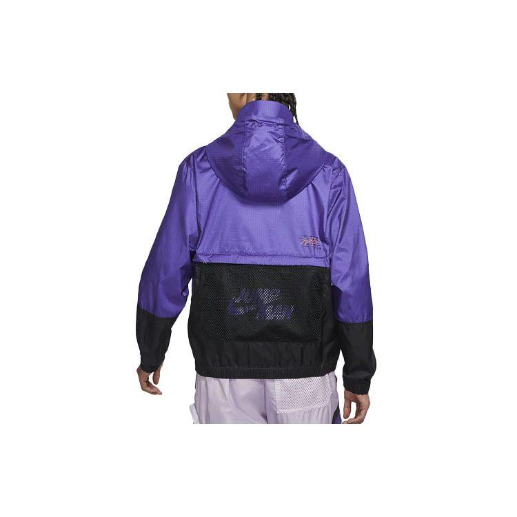 Jordan Куртки Мужские Фиолетовые С капюшоном Умеренные Другое DM1868-579