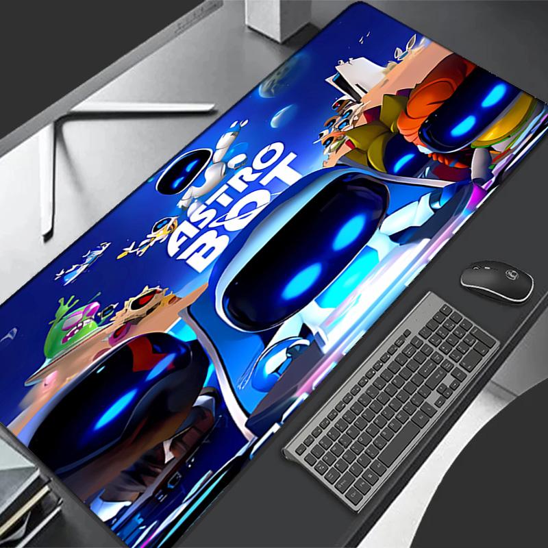 Премиум-коврик для мыши Astro Bot с прошитыми краями, прочный резиновый материал, для рабочего стола и игр. Отличные подарки.