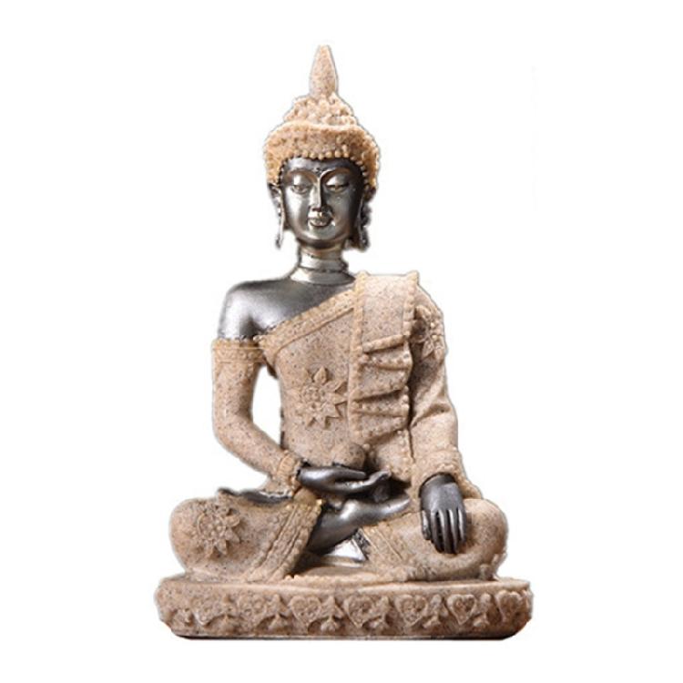 Буддийская скульптура Статуя Украшение для дома Медитирующий Дисплей Буддийский Домашний Декор