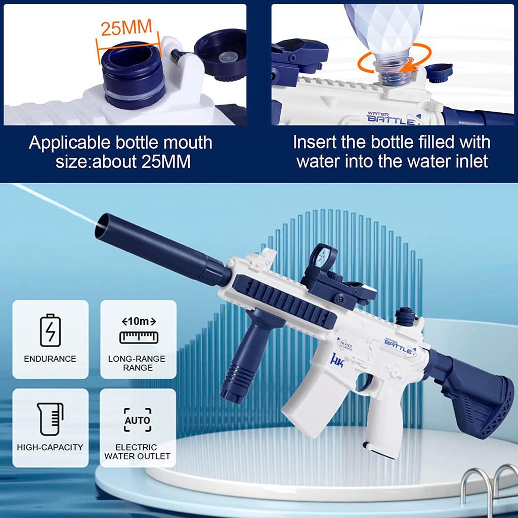 M416 Игрушка с водяным пистолетом, играющая с водой весной и летом, игрушки для взрослых и детей, электрические автоматические пистолеты высокого давления непрерывного запуска