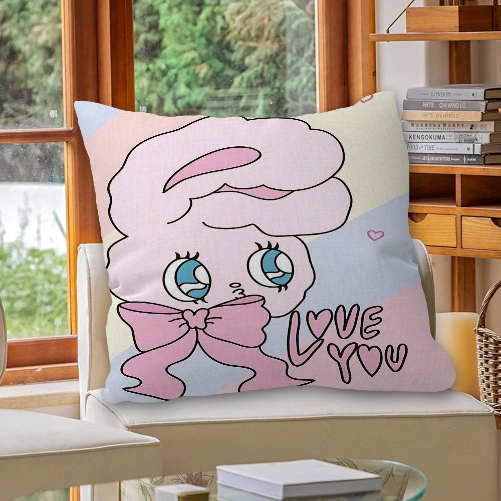 Cute E-Esther B-Bunny pillow cover sofa cushion cover home room decoration children gift