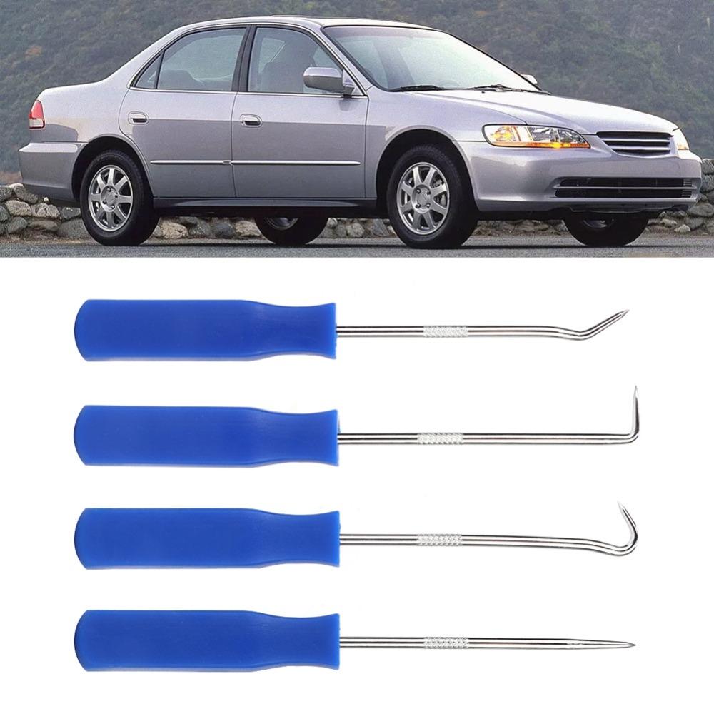 4PCS Stainless Steel Car Pick Hook Set ABS Handle Oil Seal Puller  Maintenance Technician