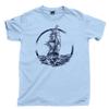 Sailing Ship T Shirt Sailors Sail Oceans Seas Sloop Schooner Pirate Tattoos Tee