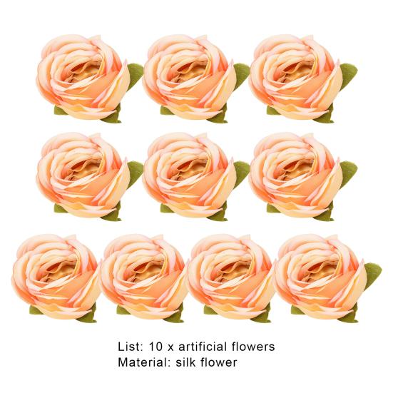 10 шт., привлекательный яркий, сохраняющий свежесть, практичный 3D многоцелевой реквизит для фотосъемки с цветком из искусственного шелка
