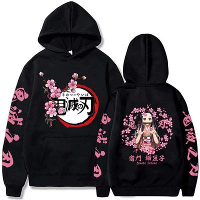 Модная японская аниме-толстовка Kamado Nezuko Demon Slayer Cool Women Hoodie Funny Winter Casual Cartoon Long Sleeve Hoody
