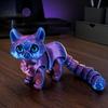 Silent Fidgets for Classroom 3D Printed Cat Toy, Articulated Movable Joint Figurine Desk Stress Relief Sensory Toys Decor, Cute Fidget Toy Kids
