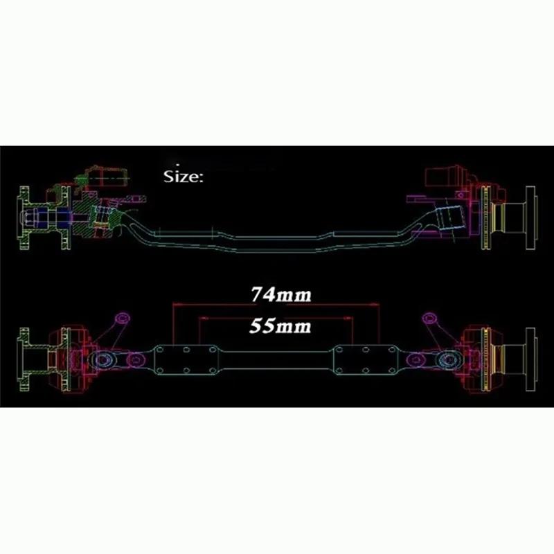 1:14th Scale Metal Simulation Unpowered Front Axle for Tamiya RC Truck SCANIA 770S R620 VOLVO BENZ Arocs MAN TGX Car Accessories