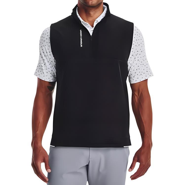 Under Armour Storm Daytona 1/2-Zip Golf Vest 'Black' Men's 1373408-001