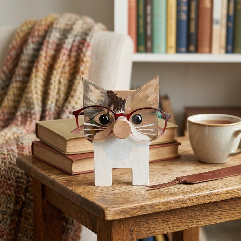 Wooden Glasses Display Stand Animal Shaped Desktop Rack Animal Eyeglass Holder Nightstand