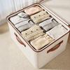 Ящик для хранения Yousheng с двойным открытием на молнии, контейнер для хранения, большая вместимость, тканевый, усиленный, штабелируемый органайзер