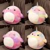 Squishmallow Мультяшная Подушка-Кит Плюшевая Игрушка Коллекционная Из Эластичного Кристального Вельвета Фиолетовая/лавандовая Маленький/большой Размер Набивка ПП Хлопком