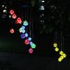 Solar Wind Chime Light Landscape Courtyard Light Rose Chandelier Solar Light LED Waterproof Color Gradient Garden Decoration