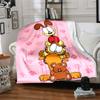 Garfield Friends Flannel Blanket Super Soft Warm Cozy Blanket For Sofa Bed Office Travel Allseason Home Decor Gift