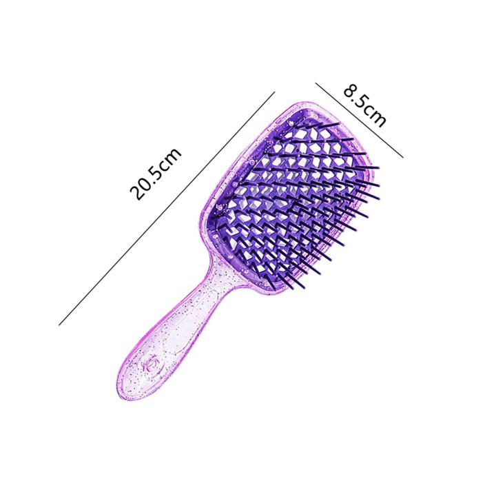 Щетка для распутывания волос с вентиляцией для влажной и сухой уборки, цвет вишни