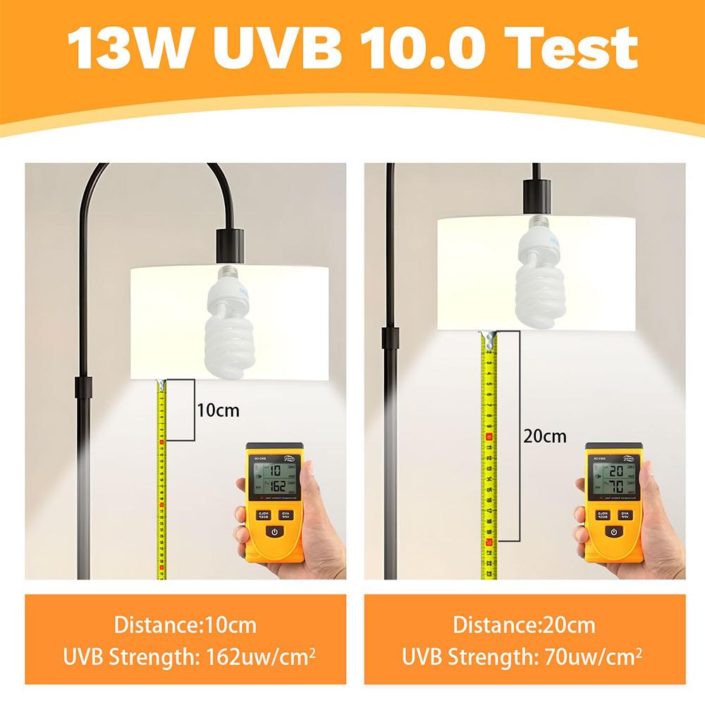 5.0 10.0 15.0 UVB Лампа для рептилий 13 Вт / 26 Вт УФ-лучи Энергосберегающая Террариумная греющая лампа для черепах, ящериц, змей, рептилий, обогревающие лампы