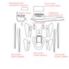 Пленка из ТПУ для VOLKSWAGEN VW ID4 ID 4 Crozz ID6 ID 6 Crozz, наклейка на салон автомобиля, экран центральной консоли, приборная панель, дверная панель, шестерня