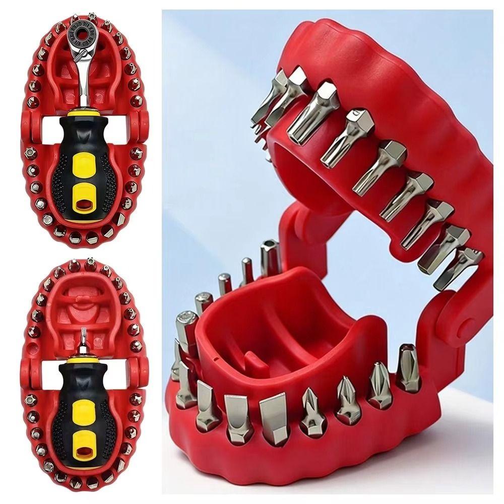 Magnetic CR-V Screwdriver Set High Hardness Ratchet Wrench Portable Screwdriver Home Repair