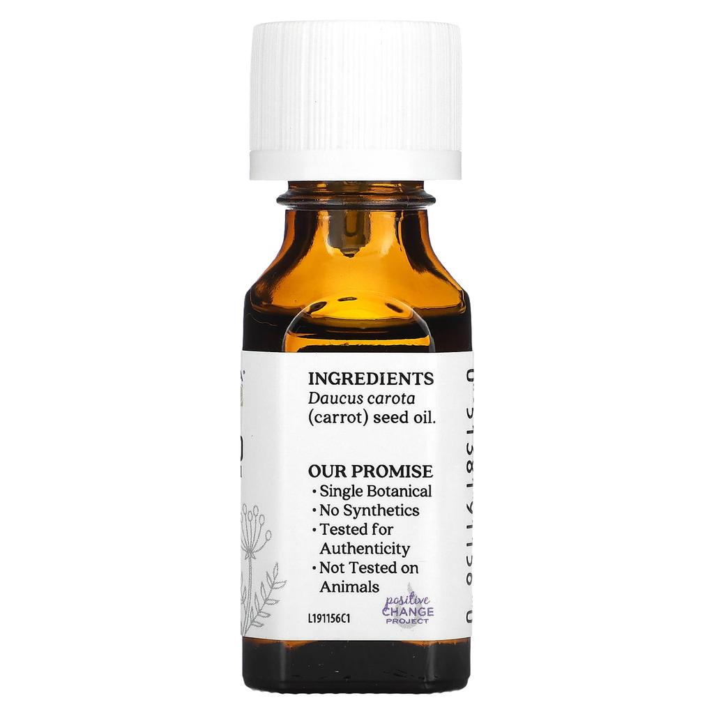 Pure Essential Oil, Carrot Seed, 15 Ml (0.5 Fl Oz)