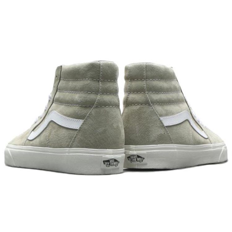 Vans Sk8-Hi Pig Suede - Moss Grey Unisex Sneakers Snow-White VN0A5JMJB32
