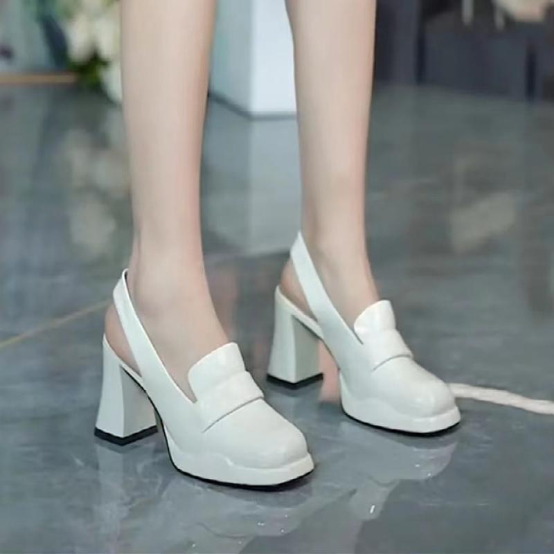Maogu с круглым носком женские туфли на высоком каблуке весна осень модные сандалии женские туфли на платформе туфли-лодочки женская обувь 2024 Новинка