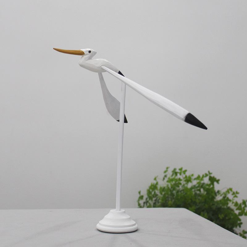 Sturdy Wooden Balance Seagull Ornament for Desk Home Decor Present for Friends