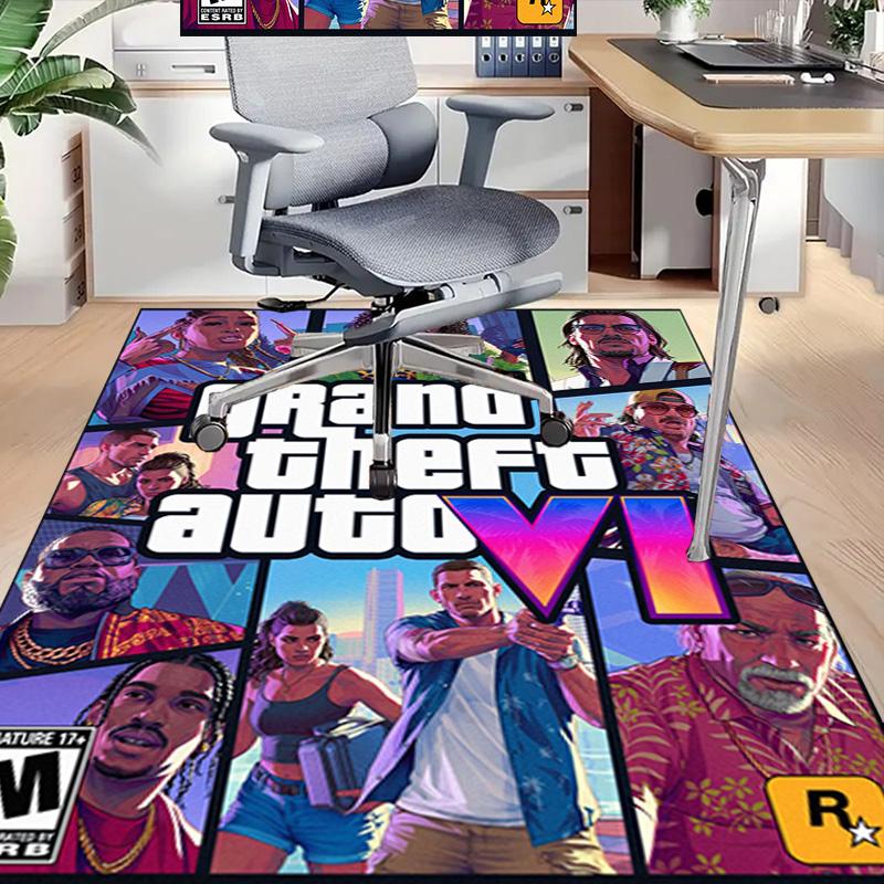 Gta Vi Adventure Carpet For Playroom Bedroom Living Room Sofa Home Decorkids Game Area Rug Nonslip Floor Mat