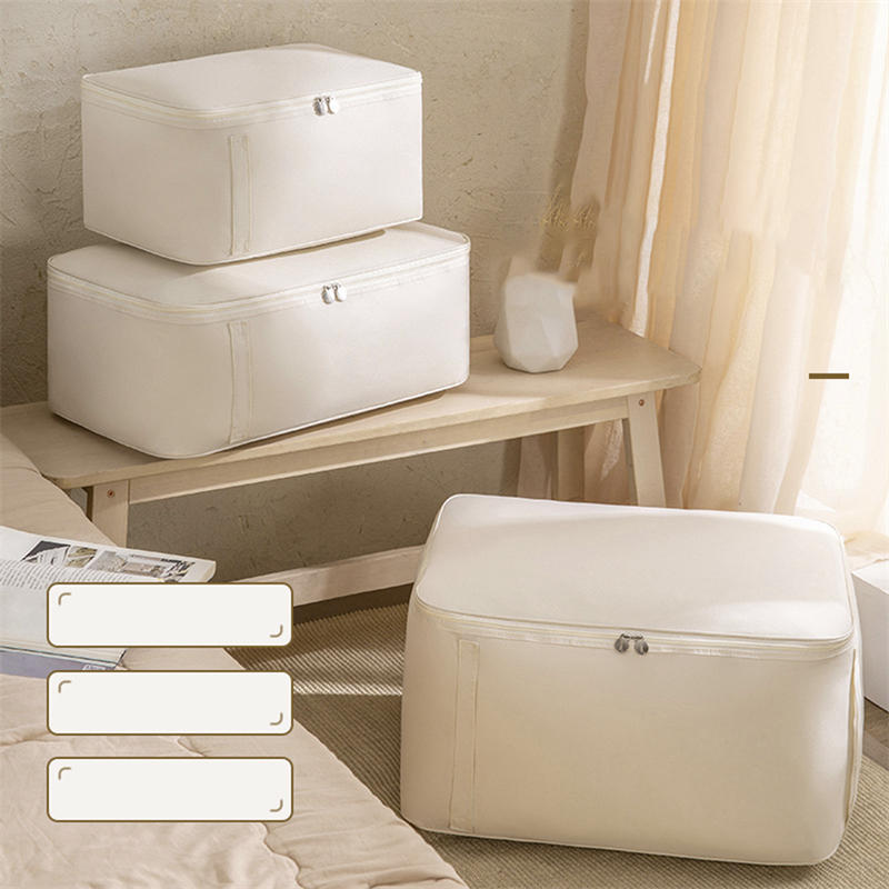 1pc Large Clothes Storage Bag Wardrobe Cabinet Organizer Oxford Foldable Quilted Bag Waterproof Blanket Duvet Travel Organizer